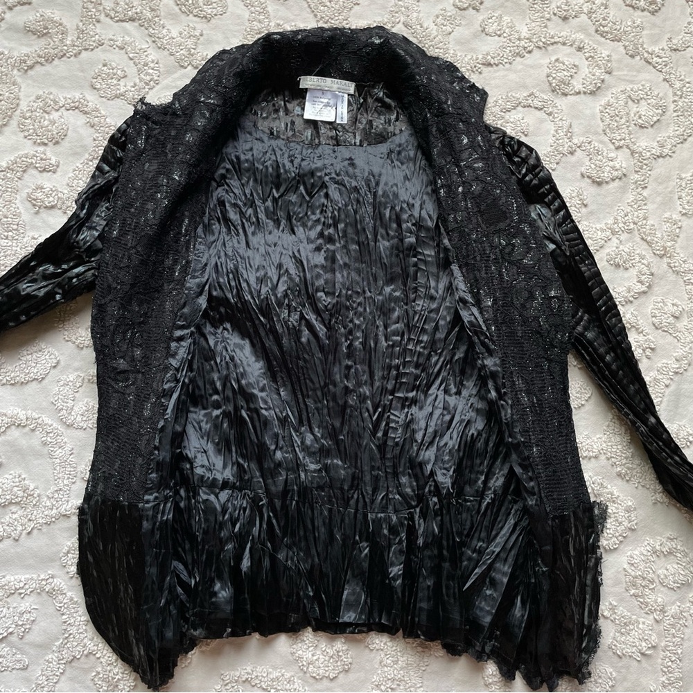 Alberto Makali Lace All Black Jacket small - Picture 2 of 8